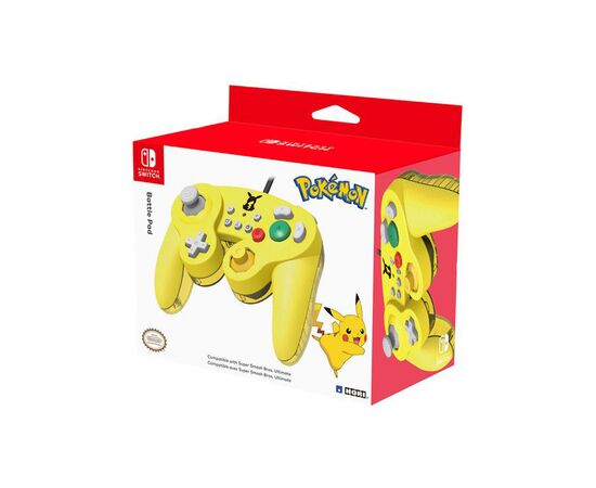 Геймпад Hori Battle Pad (Pikachu) for Nintendo Switch (NSW-109U), изображение 3 Геймпад Hori Battle Pad (Pikachu) for Nintendo Switch (NSW-109U), изображение 3