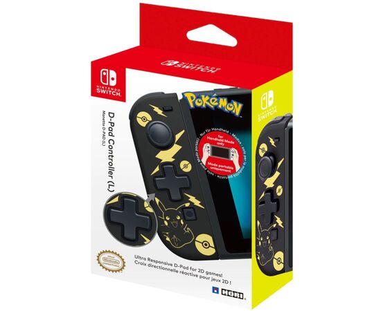 Геймпад Hori D-Pad Pikachu Black Gold Edition for Nintendo Switch (NSW-297U), изображение 4 Геймпад Hori D-Pad Pikachu Black Gold Edition for Nintendo Switch (NSW-297U), изображение 4