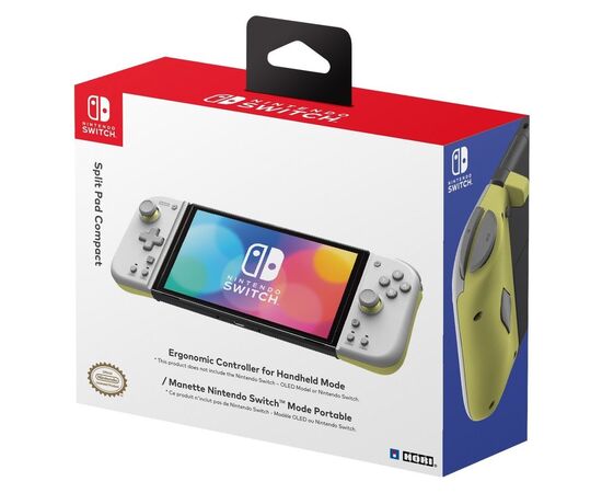 Геймпад Hori Split Pad Compact (Light Grey x Yellow) for Nintendo (NSW-373U), изображение 5 Геймпад Hori Split Pad Compact (Light Grey x Yellow) for Nintendo (NSW-373U), изображение 5