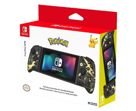 Геймпад Hori Split Pad Pro (Pokemon Pikachu Black Gold) for Nintendo (NSW-295U), изображение 7 Геймпад Hori Split Pad Pro (Pokemon Pikachu Black Gold) for Nintendo (NSW-295U), изображение 7