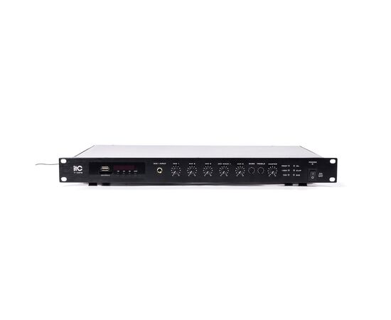 Усилитель ITC 120 Вт з USB/SD/TUNER (T-120TB), изображение 4 Усилитель ITC 120 Вт з USB/SD/TUNER (T-120TB), изображение 4