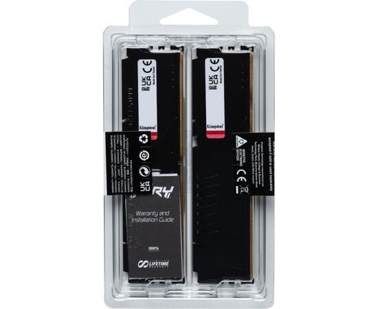 Модуль памяти для компьютера DDR5 16GB (2x8GB) 6000 MHz Beast Black Kingston Fury (ex.HyperX) (KF560C40BBK2-16), изображение 6 Модуль памяти для компьютера DDR5 16GB (2x8GB) 6000 MHz Beast Black Kingston Fury (ex.HyperX) (KF560C40BBK2-16), изображение 6