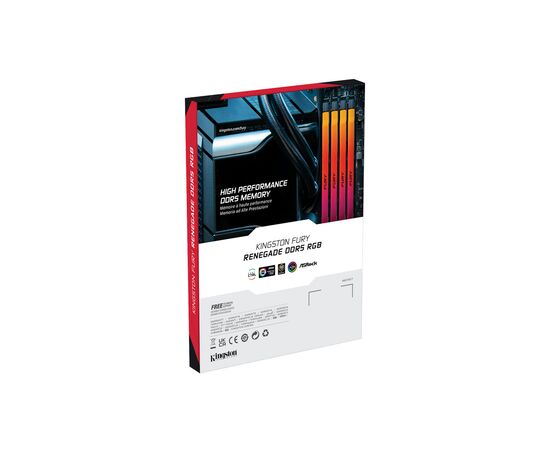 Модуль памяти для компьютера DDR5 48GB 6000 MHz Renegade RGB XMP Kingston Fury (ex.HyperX) (KF560C32RSA-48), изображение 6 Модуль памяти для компьютера DDR5 48GB 6000 MHz Renegade RGB XMP Kingston Fury (ex.HyperX) (KF560C32RSA-48), изображение 6