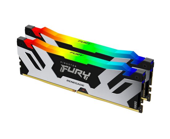 Модуль памяти для компьютера DDR5 48GB (2x24GB) 6400 MHz Renegade RGB XMP Kingston Fury (ex.HyperX) (KF564C32RSAK2-48)