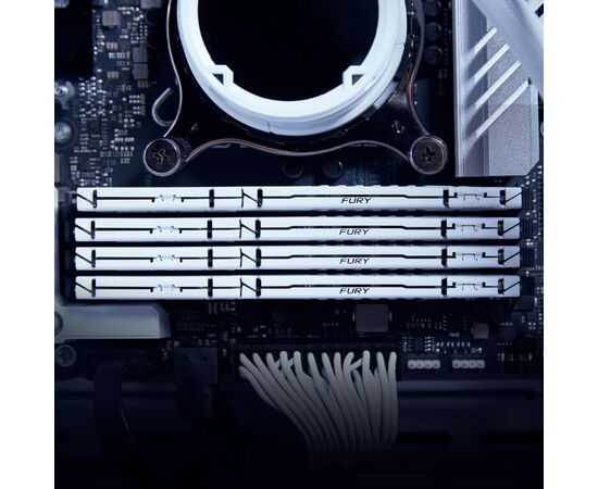 Модуль памяти для компьютера DDR5 64GB (2x32GB) 5600 MHz Beast White EXPO Kingston Fury (ex.HyperX) (KF556C36BWEK2-64), изображение 6 Модуль памяти для компьютера DDR5 64GB (2x32GB) 5600 MHz Beast White EXPO Kingston Fury (ex.HyperX) (KF556C36BWEK2-64), изображение 6