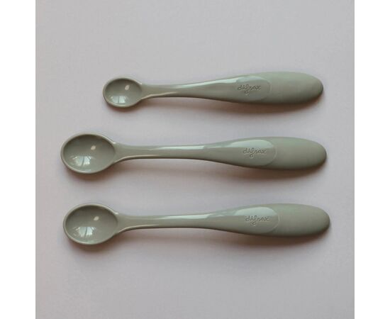 Набор детской посуды Difrax Ложки, 1 маленькая + 2 больших (7442 Clay), изображение 3