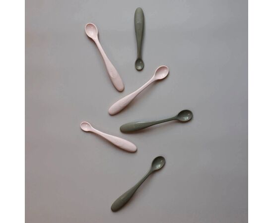 Набор детской посуды Difrax Ложки, 1 маленькая + 2 больших (7442 Clay), изображение 4