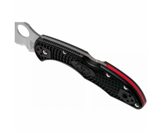 Нож Spyderco Delica 4 Lightweight Thin Red Line (C11FPSBKRD), изображение 5 Нож Spyderco Delica 4 Lightweight Thin Red Line (C11FPSBKRD), изображение 5