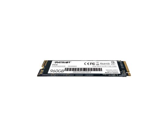 Накопитель SSD M.2 2280 960GB Patriot (P310P960GM28), изображение 4 Накопитель SSD M.2 2280 960GB Patriot (P310P960GM28), изображение 4