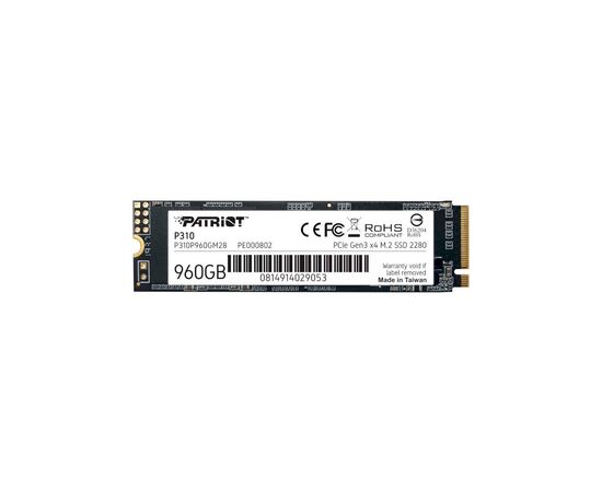 Накопитель SSD M.2 2280 960GB Patriot (P310P960GM28)