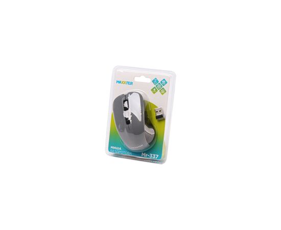 Мишка Maxxter Mr-337-Gr Wireless Gray (Mr-337-Gr), зображення 4 Мишка Maxxter Mr-337-Gr Wireless Gray (Mr-337-Gr), зображення 4