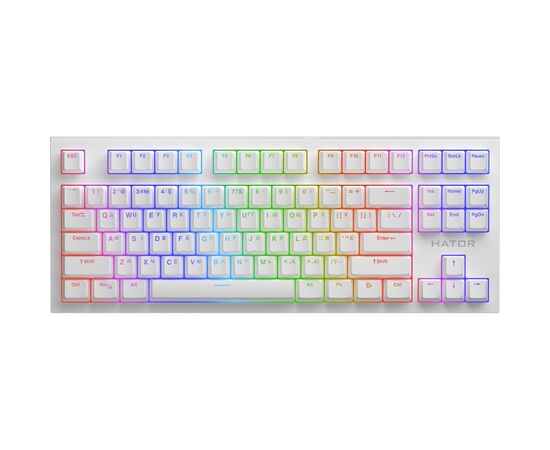 Клавиатура Hator Skyfall 2 TKL Pro Orange USB White (HTK-751)