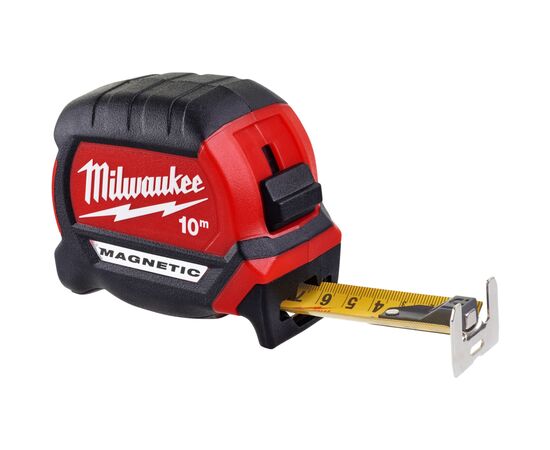 Рулетка Milwaukee магнітна PREMIUM, 10м, 27мм (4932464601), зображення 2 Рулетка Milwaukee магнітна PREMIUM, 10м, 27мм (4932464601), зображення 2