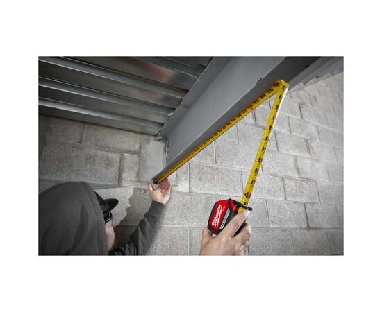 Рулетка Milwaukee магнітна PREMIUM, 8м, 27мм (4932464600), зображення 6 Рулетка Milwaukee магнітна PREMIUM, 8м, 27мм (4932464600), зображення 6