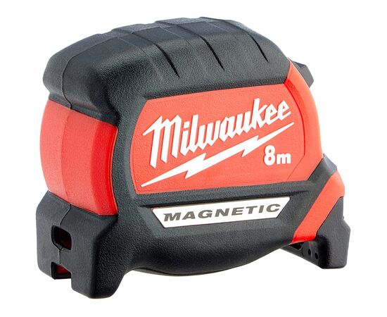 Рулетка Milwaukee магнитная PREMIUM, 8м, 27мм (4932464600)