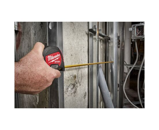 Рулетка Milwaukee магнитная STUD, 5м 33мм (4932471626), изображение 6