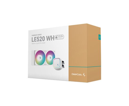 Система водяного охлаждения Deepcool LE520 WH (R-LE520-WHAMMN-G-1), изображение 7 Система водяного охлаждения Deepcool LE520 WH (R-LE520-WHAMMN-G-1), изображение 7