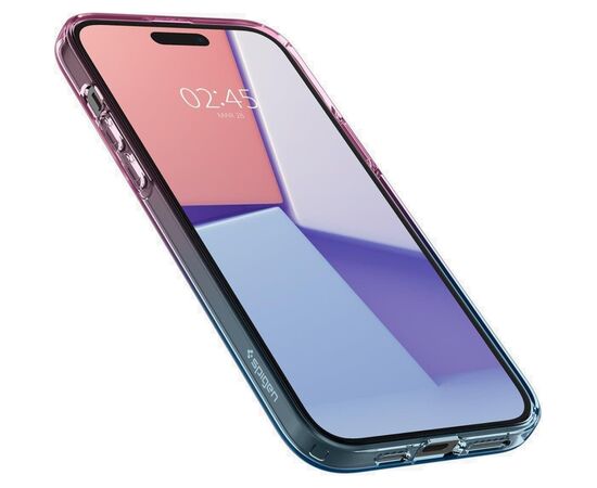 Чехол для мобильного телефона Spigen Apple iPhone 15 Liquid Crystal Gradation Pink (ACS06787), изображение 3 Чехол для мобильного телефона Spigen Apple iPhone 15 Liquid Crystal Gradation Pink (ACS06787), изображение 3