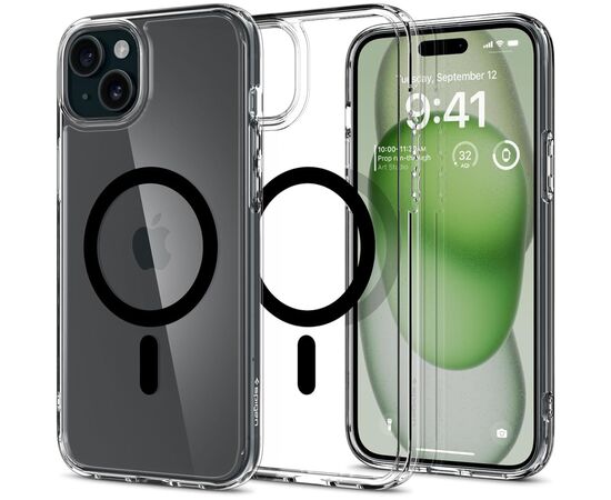 Чехол для мобильного телефона Spigen Apple iPhone 15 Plus Ultra Hybrid MagFit Black (ACS06661), изображение 2 Чехол для мобильного телефона Spigen Apple iPhone 15 Plus Ultra Hybrid MagFit Black (ACS06661), изображение 2
