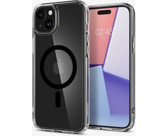 Чехол для мобильного телефона Spigen Apple iPhone 15 Plus Ultra Hybrid MagFit Black (ACS06661), изображение 7 Чехол для мобильного телефона Spigen Apple iPhone 15 Plus Ultra Hybrid MagFit Black (ACS06661), изображение 7