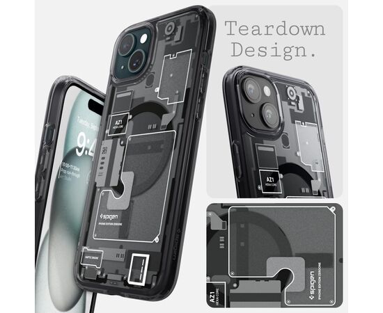 Чехол для мобильного телефона Spigen Apple iPhone 15 Plus Ultra Hybrid MagFit Zero One (ACS06664), изображение 5 Чехол для мобильного телефона Spigen Apple iPhone 15 Plus Ultra Hybrid MagFit Zero One (ACS06664), изображение 5