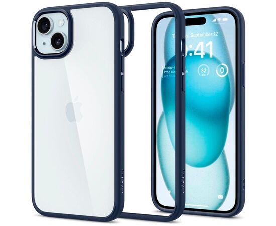 Чехол для мобильного телефона Spigen Apple iPhone 15 Plus Ultra Hybrid Navy Blue (ACS06659), изображение 2 Чехол для мобильного телефона Spigen Apple iPhone 15 Plus Ultra Hybrid Navy Blue (ACS06659), изображение 2