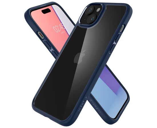 Чехол для мобильного телефона Spigen Apple iPhone 15 Plus Ultra Hybrid Navy Blue (ACS06659), изображение 9 Чехол для мобильного телефона Spigen Apple iPhone 15 Plus Ultra Hybrid Navy Blue (ACS06659), изображение 9