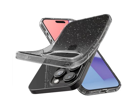 Чехол для мобильного телефона Spigen Apple iPhone 15 Pro Liquid Crystal Glitter Crystal Quartz (ACS06701), изображение 10 Чехол для мобильного телефона Spigen Apple iPhone 15 Pro Liquid Crystal Glitter Crystal Quartz (ACS06701), изображение 10