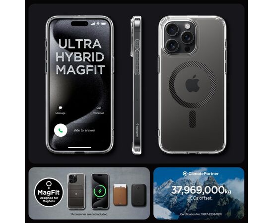 Чехол для мобильного телефона Spigen Apple iPhone 15 Pro Max Ultra Hybrid MagFit Carbon Fiber (ACS06578), изображение 10 Чехол для мобильного телефона Spigen Apple iPhone 15 Pro Max Ultra Hybrid MagFit Carbon Fiber (ACS06578), изображение 10
