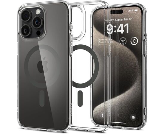 Чехол для мобильного телефона Spigen Apple iPhone 15 Pro Max Ultra Hybrid MagFit Graphite (ACS06577), изображение 2 Чехол для мобильного телефона Spigen Apple iPhone 15 Pro Max Ultra Hybrid MagFit Graphite (ACS06577), изображение 2