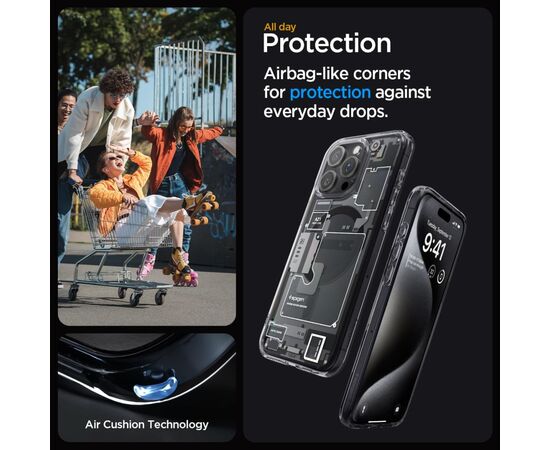 Чехол для мобильного телефона Spigen Apple iPhone 15 Pro Max Ultra Hybrid MagFit Zero One (ACS06582), изображение 5 Чехол для мобильного телефона Spigen Apple iPhone 15 Pro Max Ultra Hybrid MagFit Zero One (ACS06582), изображение 5