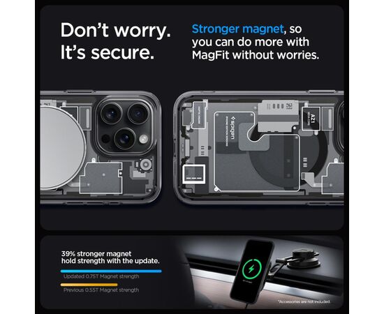 Чехол для мобильного телефона Spigen Apple iPhone 15 Pro Max Ultra Hybrid MagFit Zero One (ACS06582), изображение 6 Чехол для мобильного телефона Spigen Apple iPhone 15 Pro Max Ultra Hybrid MagFit Zero One (ACS06582), изображение 6