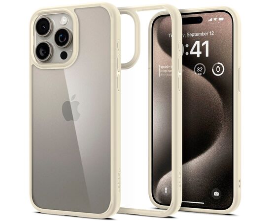 Чехол для мобильного телефона Spigen Apple iPhone 15 Pro Max Ultra Hybrid Mute Beige (ACS06571), изображение 2 Чехол для мобильного телефона Spigen Apple iPhone 15 Pro Max Ultra Hybrid Mute Beige (ACS06571), изображение 2