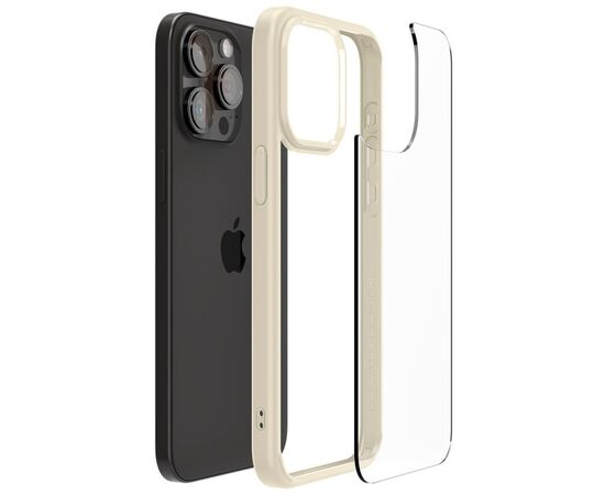 Чехол для мобильного телефона Spigen Apple iPhone 15 Pro Max Ultra Hybrid Mute Beige (ACS06571), изображение 4 Чехол для мобильного телефона Spigen Apple iPhone 15 Pro Max Ultra Hybrid Mute Beige (ACS06571), изображение 4