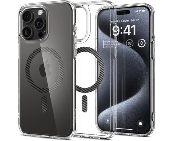Чехол для мобильного телефона Spigen Apple iPhone 15 Pro Ultra Hybrid MagFit Carbon Fiber (ACS06717), изображение 2 Чехол для мобильного телефона Spigen Apple iPhone 15 Pro Ultra Hybrid MagFit Carbon Fiber (ACS06717), изображение 2