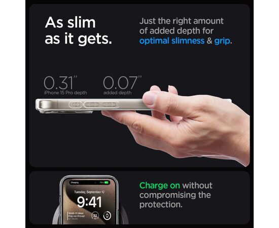 Чехол для мобильного телефона Spigen Apple iPhone 15 Pro Ultra Hybrid MagFit Gold (ACS06718), изображение 7
