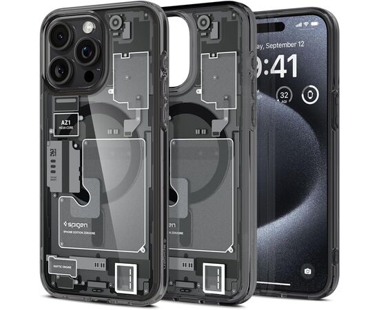Чехол для мобильного телефона Spigen Apple iPhone 15 Pro Ultra Hybrid MagFit Zero One (ACS06721), изображение 2 Чехол для мобильного телефона Spigen Apple iPhone 15 Pro Ultra Hybrid MagFit Zero One (ACS06721), изображение 2