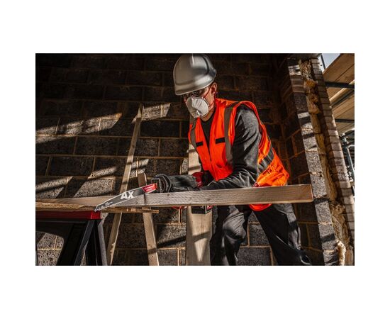 Полотно Milwaukee для шабельної пили, AX CARBIDE 230мм, крок 5мм, 5шт, деревина з цвяхами (48005526), зображення 2 Полотно Milwaukee для шабельної пили, AX CARBIDE 230мм, крок 5мм, 5шт, деревина з цвяхами (48005526), зображення 2