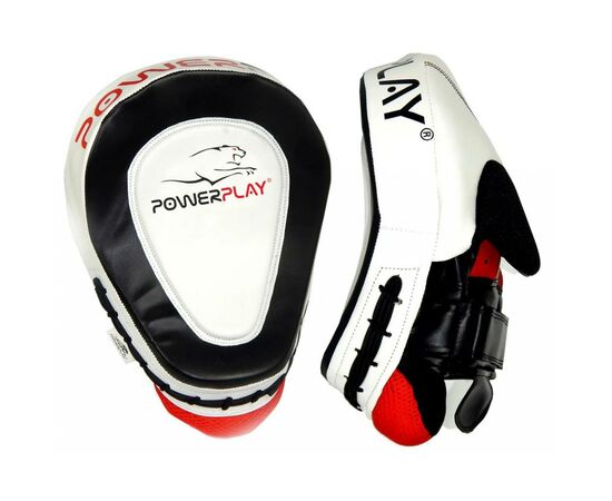Лапи боксерські PowerPlay 3042 PU Black/White (PP_3042)