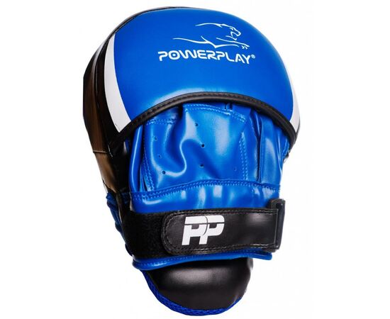 Лапы боксерские PowerPlay 3050 PU Black/Blue (PP_3050_Blue), изображение 2 Лапы боксерские PowerPlay 3050 PU Black/Blue (PP_3050_Blue), изображение 2