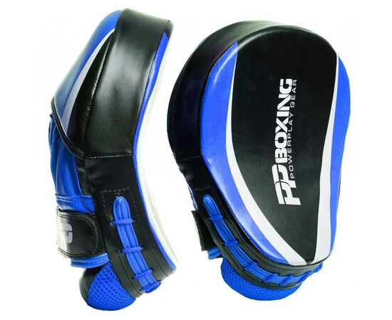 Лапи боксерські PowerPlay 3050 PU Black/Blue (PP_3050_Blue)
