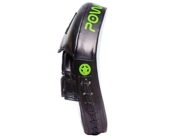 Лапы боксерские PowerPlay 3051 PU Black/Green (PP_3051_Green), изображение 3 Лапы боксерские PowerPlay 3051 PU Black/Green (PP_3051_Green), изображение 3