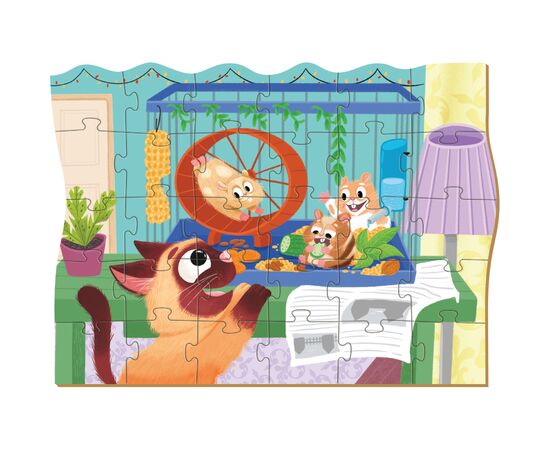 Пазл DoDo Хомячковые развлечения, 30 элементов (300543), изображение 2 Пазл DoDo Хомячковые развлечения, 30 элементов (300543), изображение 2