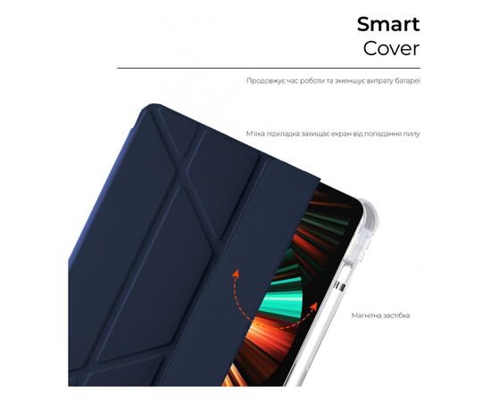 Чохол до планшета Armorstandart Y-type Case with Pencil Holder Apple iPad Pro 12.9 2020 / 2021 Dark Blue (ARM62321), зображення 2 Чохол до планшета Armorstandart Y-type Case with Pencil Holder Apple iPad Pro 12.9 2020 / 2021 Dark Blue (ARM62321), зображення 2