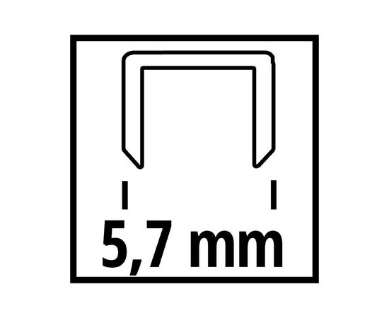 Скобы для строительного степлера Einhell 5.7х16мм, 3000шт. (4137855), изображение 2