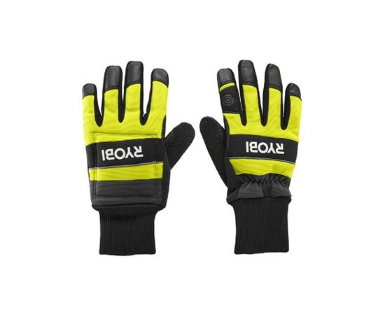 Защитные перчатки Ryobi RAC258L, для работы с цепной пилой, влагозащита, р. L (5132005711), изображение 2