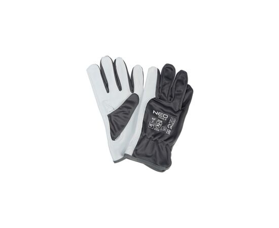 Защитные перчатки Neo Tools козья кожа, фиксация запястья, р.8, черно-белый (97-655-8), изображение 2 Защитные перчатки Neo Tools козья кожа, фиксация запястья, р.8, черно-белый (97-655-8), изображение 2