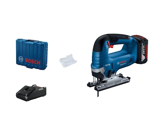 Электролобзик Bosch GST 185-LI, 18В, 4Ач, 0-3500 об/мин, ход 26мм, кейс (0.601.5B3.023), изображение 10 Электролобзик Bosch GST 185-LI, 18В, 4Ач, 0-3500 об/мин, ход 26мм, кейс (0.601.5B3.023), изображение 10