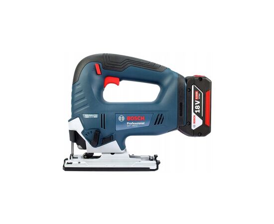 Электролобзик Bosch GST 185-LI, 18В, 4Ач, 0-3500 об/мин, ход 26мм, кейс (0.601.5B3.023), изображение 3 Электролобзик Bosch GST 185-LI, 18В, 4Ач, 0-3500 об/мин, ход 26мм, кейс (0.601.5B3.023), изображение 3