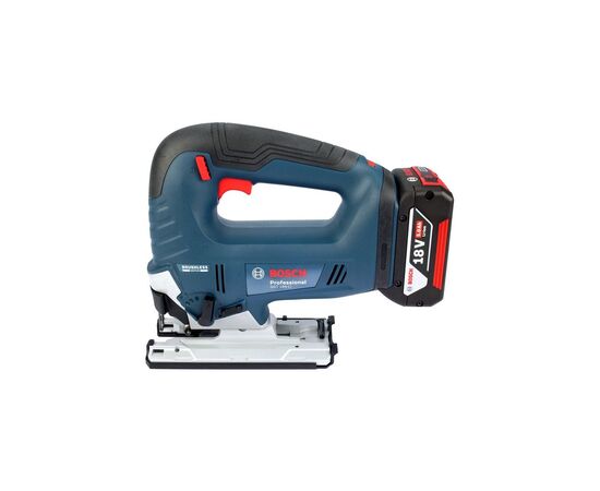 Электролобзик Bosch GST 185-LI, 18В, 4Ач, 0-3500 об/мин, ход 26мм, кейс (0.601.5B3.023), изображение 6 Электролобзик Bosch GST 185-LI, 18В, 4Ач, 0-3500 об/мин, ход 26мм, кейс (0.601.5B3.023), изображение 6